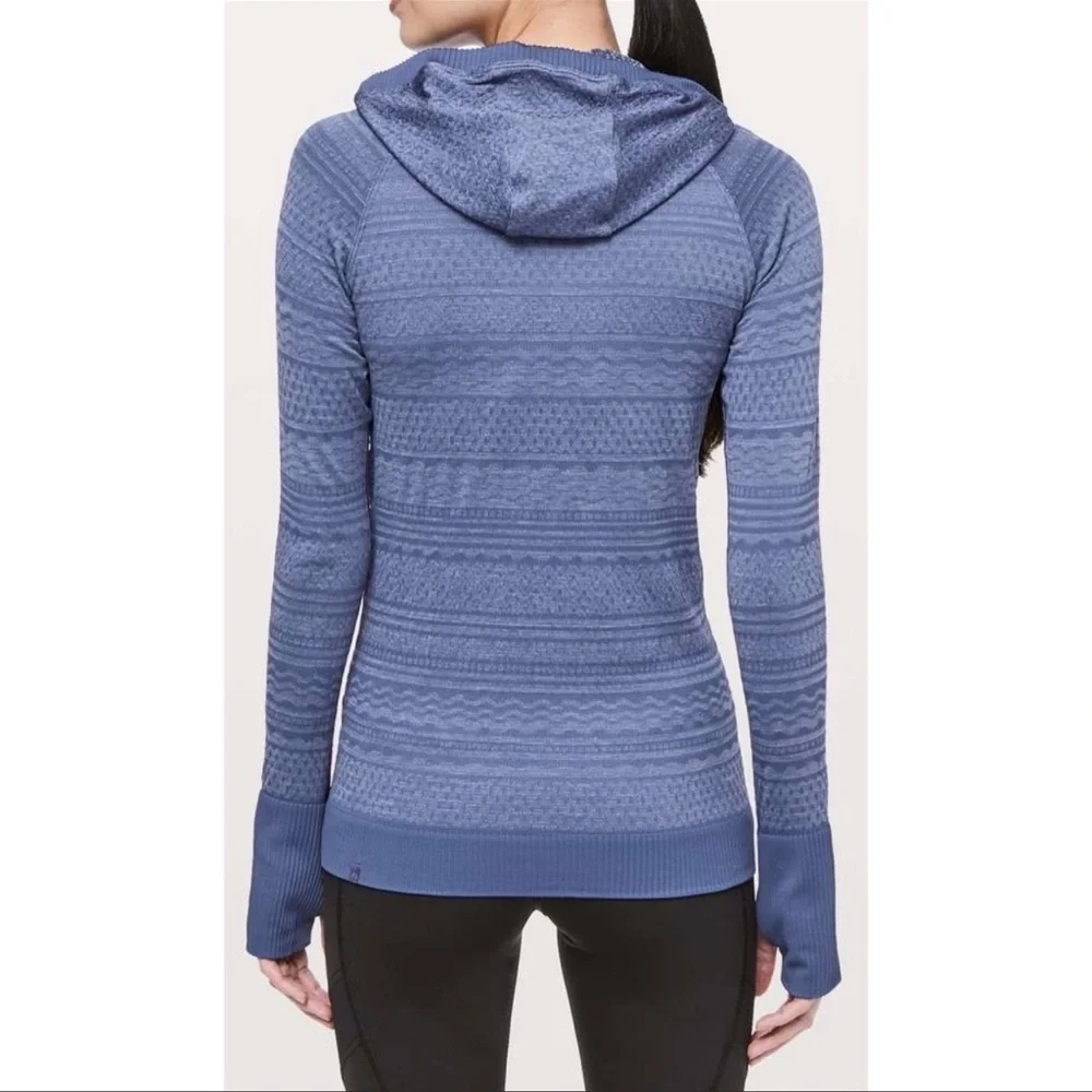 Lululemon Rest Less Pullover Hoodie Gatsby Blue